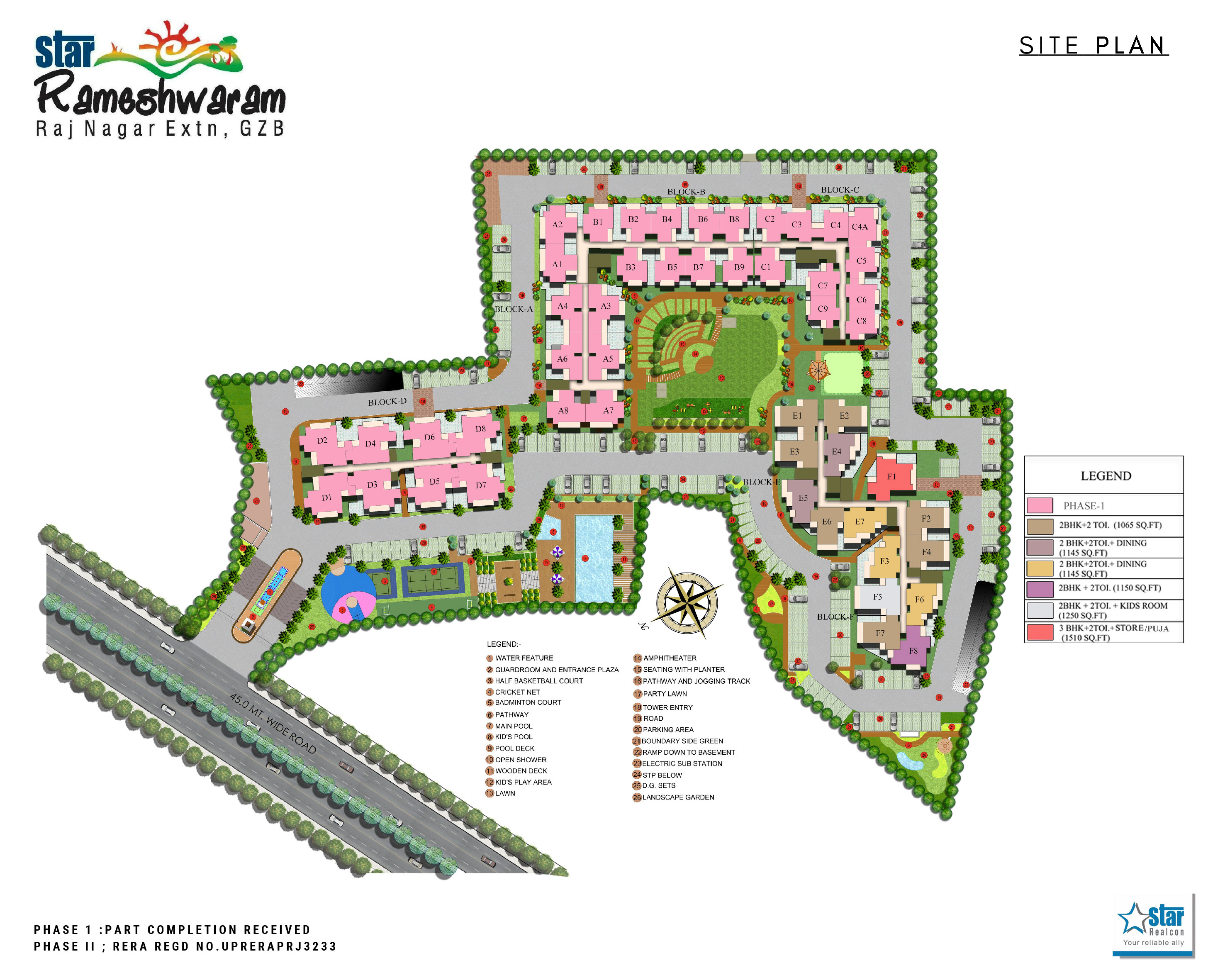 Star Rameshwaram Floor plans