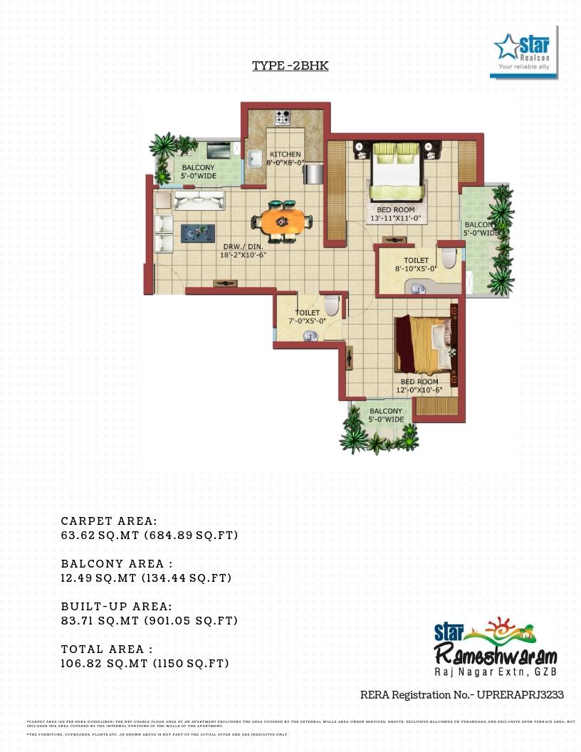 Star Rameshwaram Floor plans