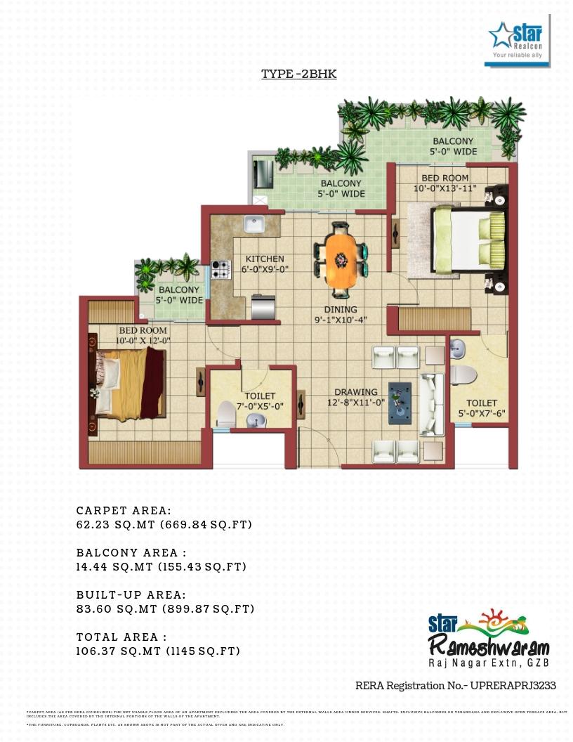 Star Rameshwaram Floor plans